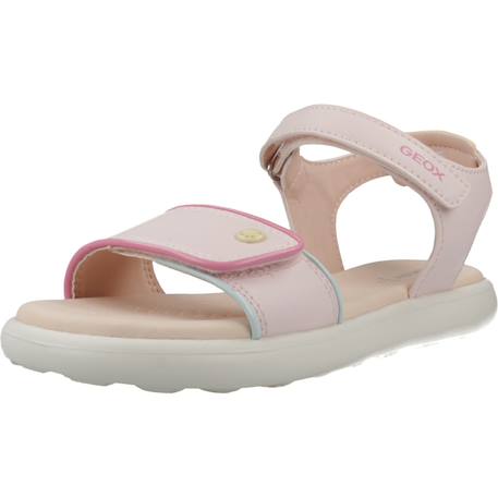 Sandales fille modèle j sandal puffypop Blanc+Blanc c0653+Rose 16 - vertbaudet enfant 