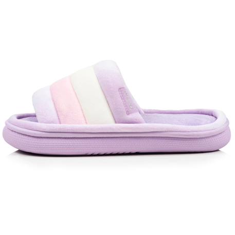 Chaussons mules ouvertes velours semelle bloup xtra confort Bleucanard+Léopard camel+Multicolor+Vertamande 16 - vertbaudet enfant 