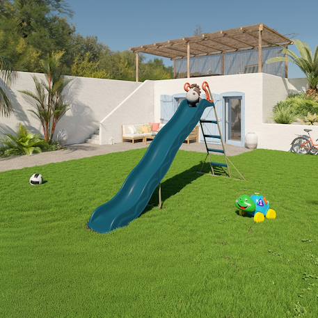 Toboggan actou 3 m. 3-12 ans. Pour enfants Bleu/corail 4 - vertbaudet enfant 