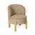 Fauteuil vintage enfant bois d'hévéa et tissu chenille - louisa Taupe 2 - vertbaudet enfant 