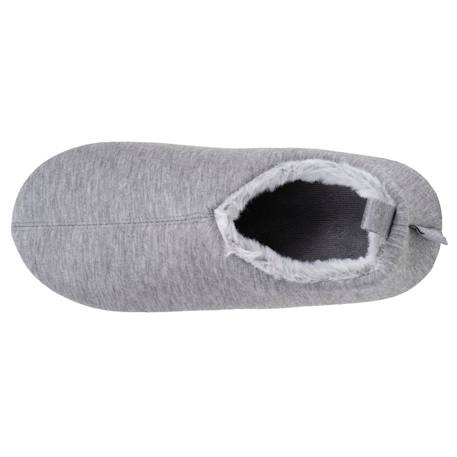 Chaussons bottillons jersey, semelle gomme antidérapante Gris chiné 3 - vertbaudet enfant 