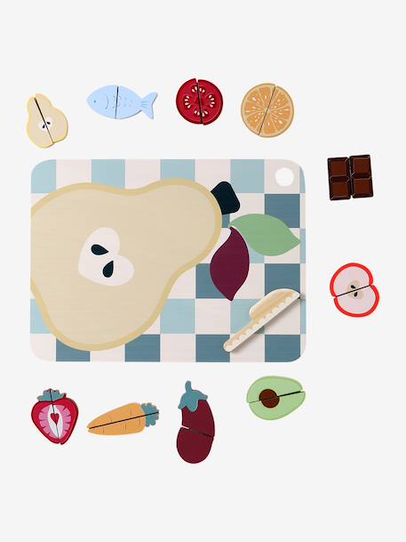 Puzzle fruits à découper en bois FSC® bois 6 - vertbaudet enfant 