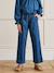 Pantalon ceinturé fille grenadine+marine 5 - vertbaudet enfant 