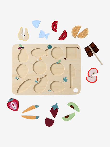 Puzzle fruits à découper en bois FSC® bois 5 - vertbaudet enfant 