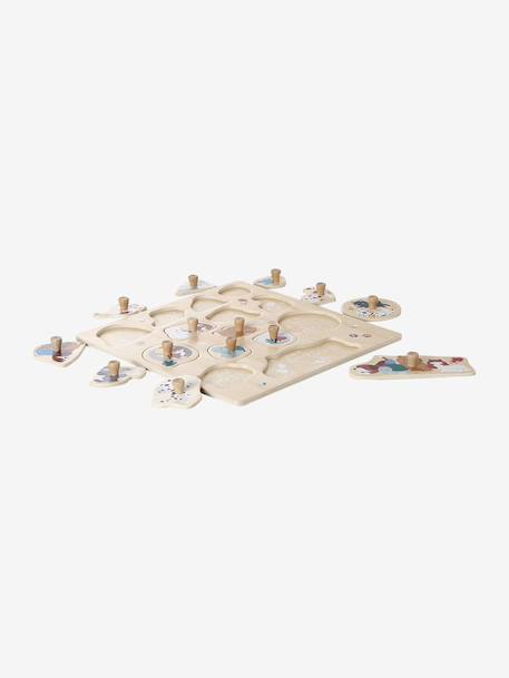 Puzzle boutons animaux en bois FSC® Big Family 2 - vertbaudet enfant 