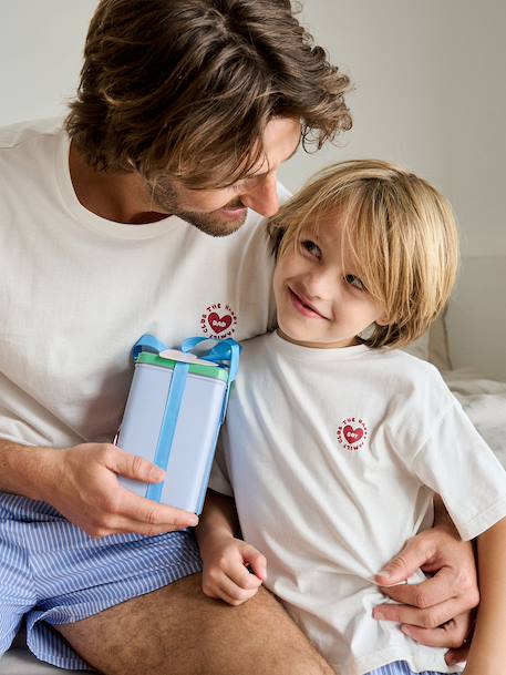 Pyjashort garçon capsule famille écru 7 - vertbaudet enfant 