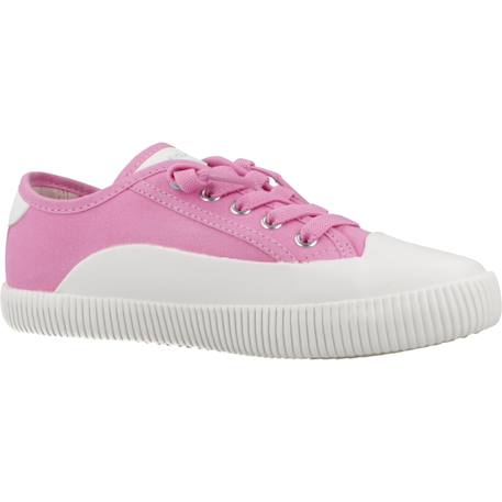 Basket fille modèle j tippeste girl Blanc+Bleu+Rose 17 - vertbaudet enfant 
