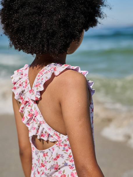 Maillot de bain 1 pièce à volants multicolore 7 - vertbaudet enfant 