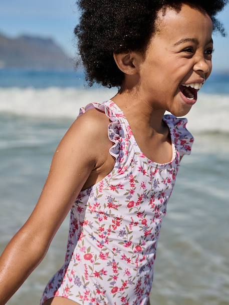 Maillot de bain 1 pièce à volants multicolore 5 - vertbaudet enfant 