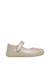 Ballerines premiers pas en cuir laminé avec sangle dorsia Platine- 1 - vertbaudet enfant 