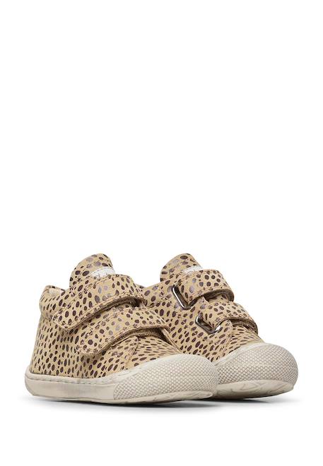 Chaussures en suède imprimé poney cocoon vl Beige-noir- 2 - vertbaudet enfant 