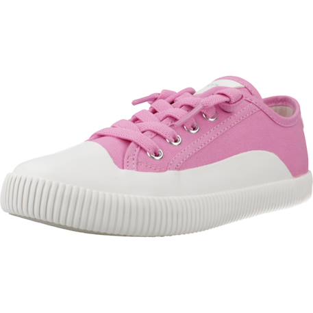 Basket fille modèle j tippeste girl Blanc+Bleu+Rose 16 - vertbaudet enfant 
