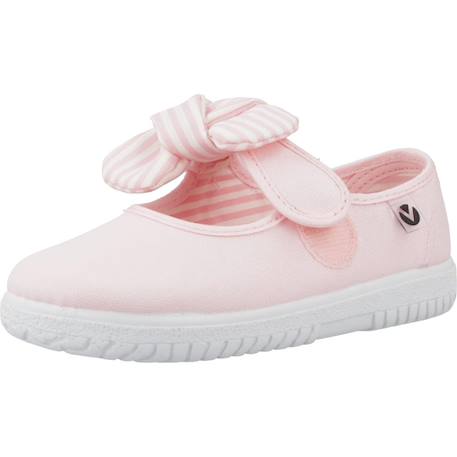 Ballerines fille Beige+Blanc+Bleu marine+Rose 22 - vertbaudet enfant 