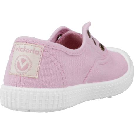 Basket fille sans lacets à enfiler Rose coral+Rose petalo+Rouge 9 - vertbaudet enfant 