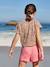 Short fille taille en gaze de coton beige+bleu pâle+rose+vert sauge 12 - vertbaudet enfant 