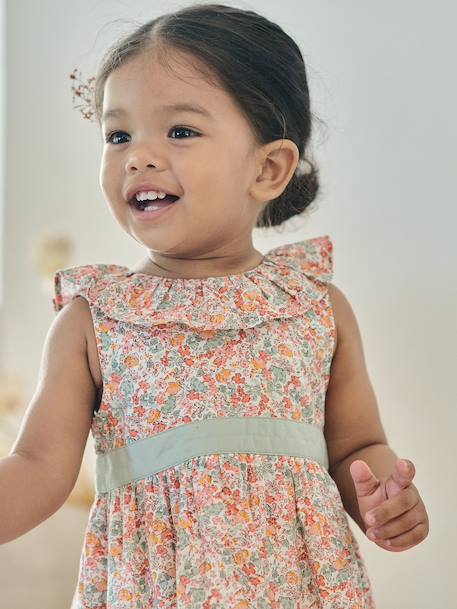 Robe bébé fille noeud ouverture dos multicolore 5 - vertbaudet enfant 