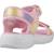 Sandales à scratch fille Rose+Rose lpmt+Violet prmt 3 - vertbaudet enfant 