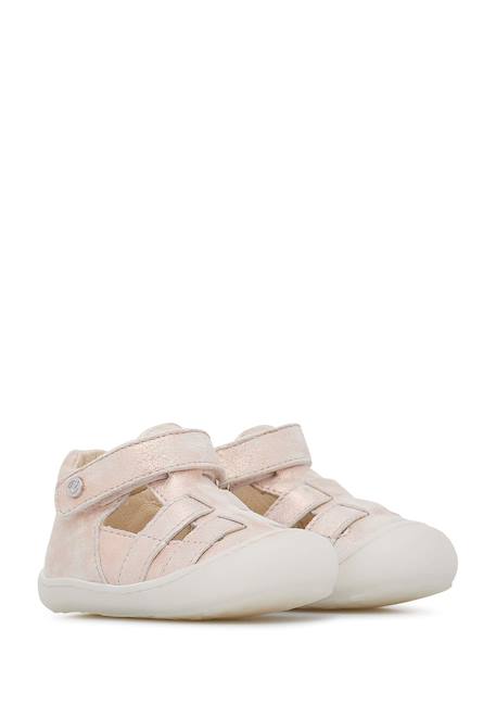 Sandales semi bede Platine-+Rose poudré- 7 - vertbaudet enfant 