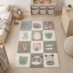 Linge de maison et décoration-Décoration-Tapis-Tapis enfant tissé motif animaux zoo 2