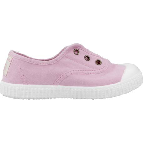 Basket fille sans lacets à enfiler Rose coral+Rose petalo+Rouge 7 - vertbaudet enfant 