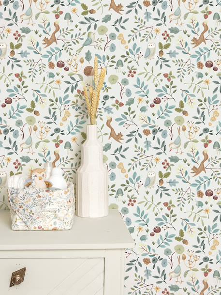 Papier peint Forest Wonders bleu 1 - vertbaudet enfant 