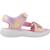 Sandales à scratch fille Rose+Rose lpmt+Violet prmt 1 - vertbaudet enfant 