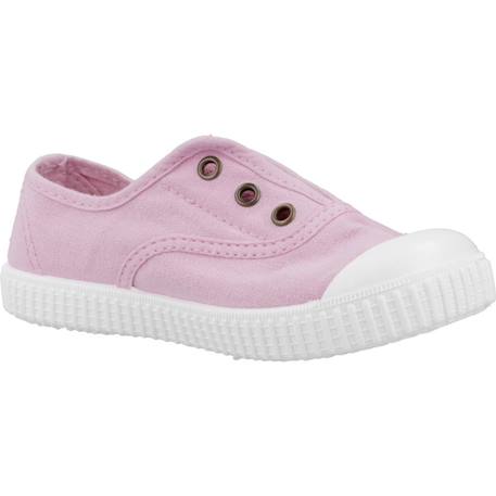 Basket fille sans lacets à enfiler Rose coral+Rose petalo+Rouge 11 - vertbaudet enfant 