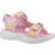 Sandales à scratch fille Rose+Rose lpmt+Violet prmt 5 - vertbaudet enfant 