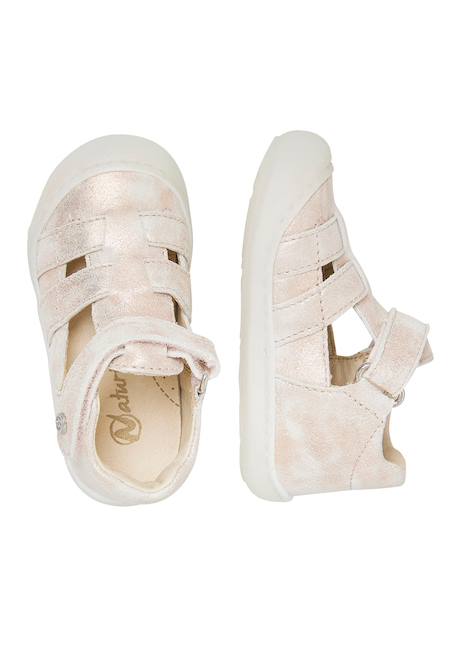 Sandales semi bede Platine-+Rose poudré- 9 - vertbaudet enfant 