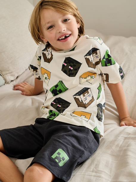 Ensemble pyjama garçon Minecraft anthracite 8 - vertbaudet enfant 