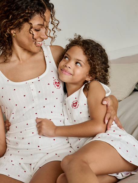 Pyjashort fille capsule famille écru 9 - vertbaudet enfant 