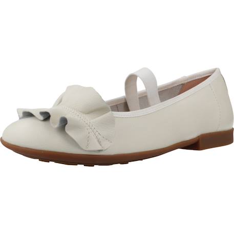 Ballerines fille modèle jr plie Blanc 4 - vertbaudet enfant 