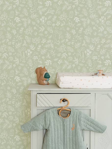 Papier peint  Forest Wonders Sage vert 1 - vertbaudet enfant 