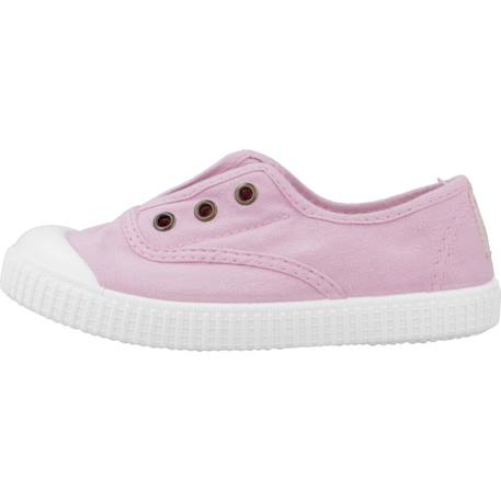 Basket fille sans lacets à enfiler Rose coral+Rose petalo+Rouge 8 - vertbaudet enfant 