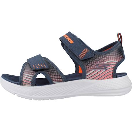 Sandales enfant garçon en textile légère souple Bleu+Bleu bklm+Bleu vert 2 - vertbaudet enfant 
