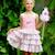 Robe salopette liberty     gigi Rose bleu pastel 1 - vertbaudet enfant 