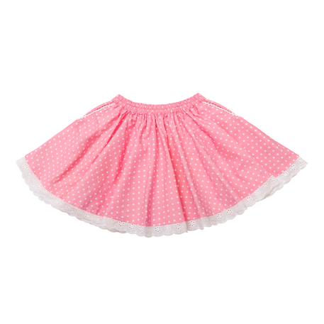 Jupe qui tourne   à pois   cancan Rose saumon 3 - vertbaudet enfant 