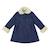 Manteaueau    en jean avec col fausse fourrure  anoushka Bleu marine 3 - vertbaudet enfant 