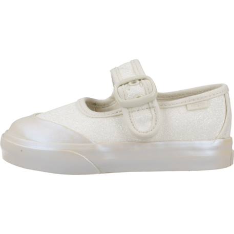 Ballerine à paillettes modèle mary jane glit Blanc whtpnk 2 - vertbaudet enfant 
