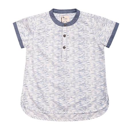 Chemise  manches courtes  et   cezanne Bleu blanc 3 - vertbaudet enfant 