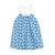Blouse  liberty    tulipe Bleu roi blanc 3 - vertbaudet enfant 