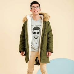 Parka longue rock & peace  - vertbaudet enfant