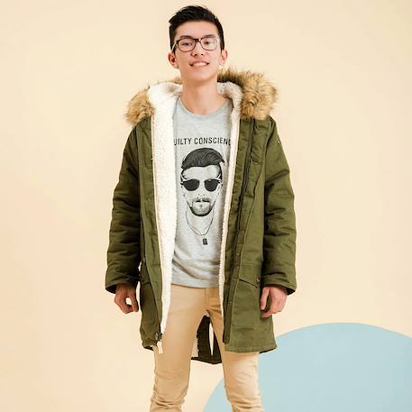 Garçon-Parka longue rock & peace