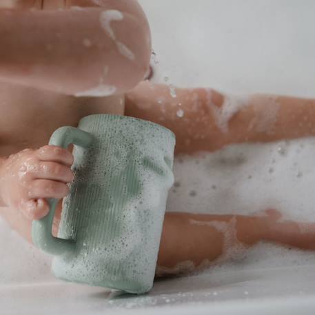 Gobelet de rinçage pour le bain natural Beige+Marron+Vert d'eau 10 - vertbaudet enfant 
