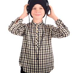 Chemise col mao   carreaux    liverpool  - vertbaudet enfant
