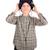 Chemise col mao   carreaux    liverpool Noir beige 1 - vertbaudet enfant 