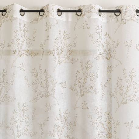 Voilage impression feuillage poétique Beige+Green 2 - vertbaudet enfant 