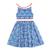 Robe cérémonie  fleurie  et   hepburn Bleu foncé rouge 3 - vertbaudet enfant 