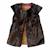 Gilet de berger long   fausse fourrure  réversible velours  capucine Marron rose 1 - vertbaudet enfant 