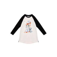Robe sweat   et  dessin poulbot  baby  - vertbaudet enfant